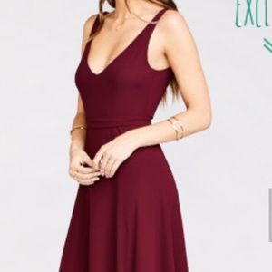 Jenn maxi dress in merlot